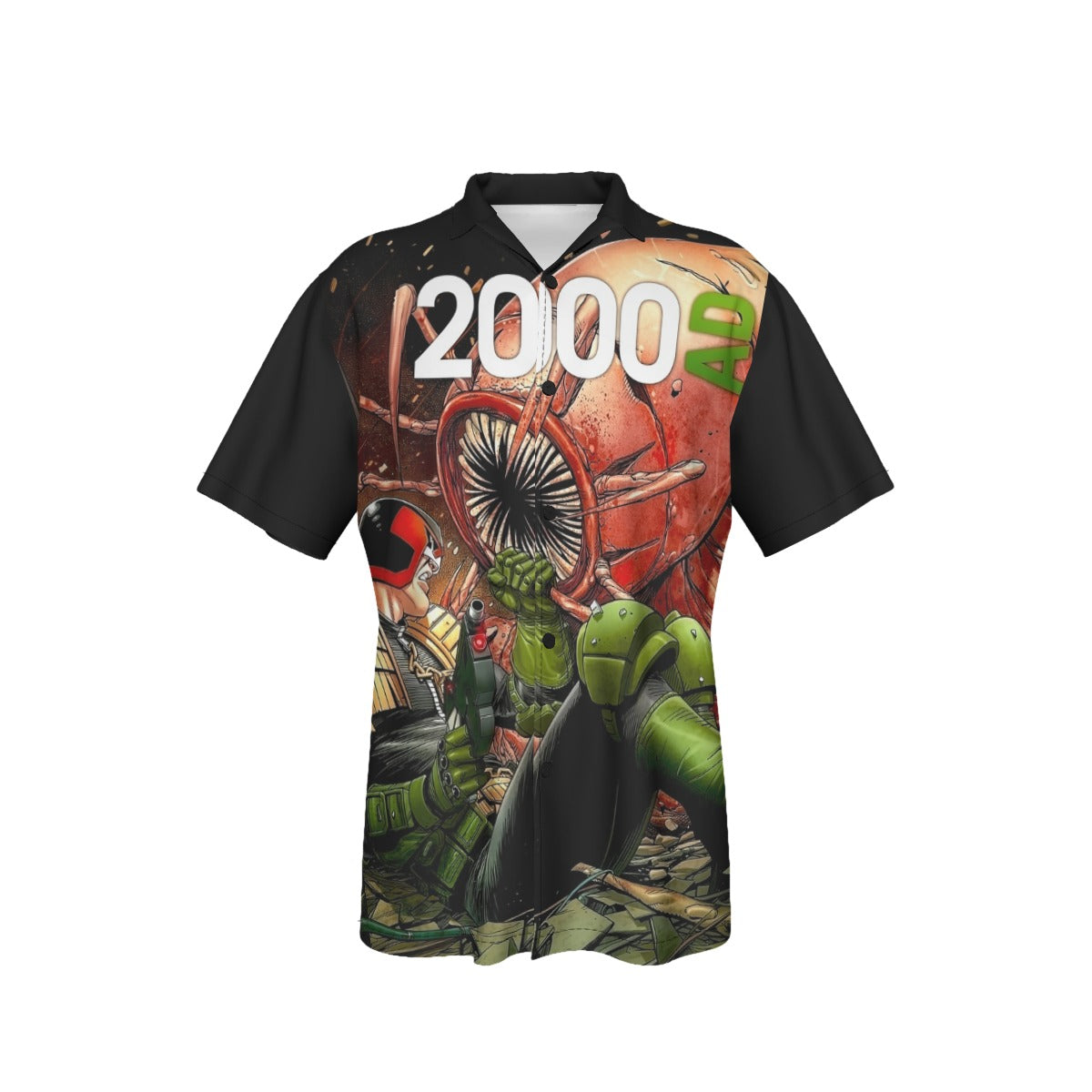 JUDGE DREDD 2000AD  1872 ALL OVER PRINT SHIRT AND TANK TOP