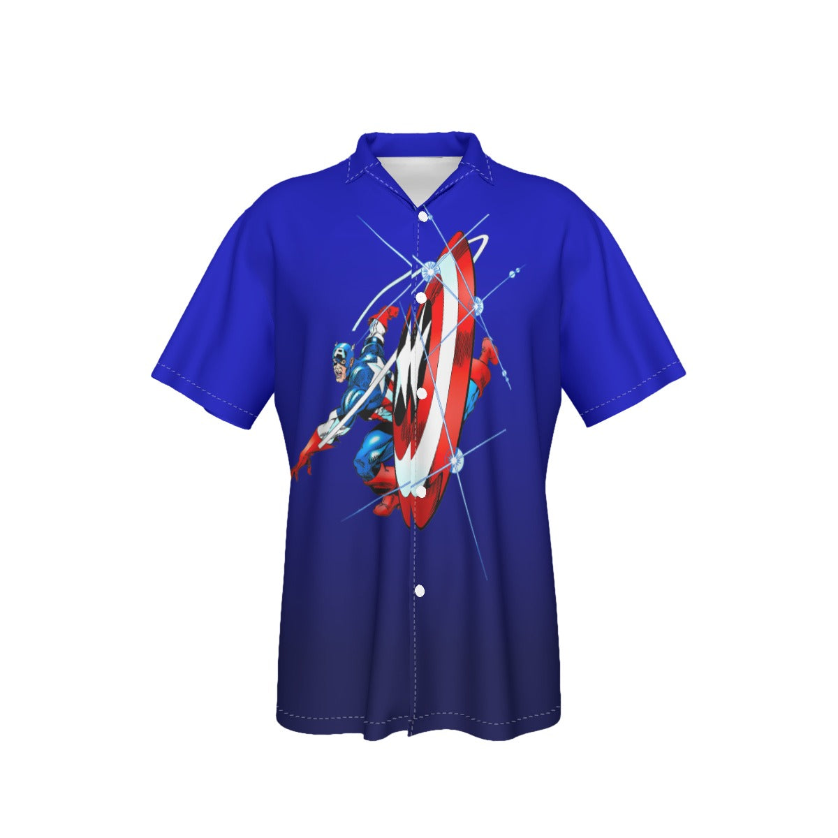 CAPTAIN AMERICA RED WHITE AND BOOM ALL OVER PRINT SHIRT AND TANK TOP