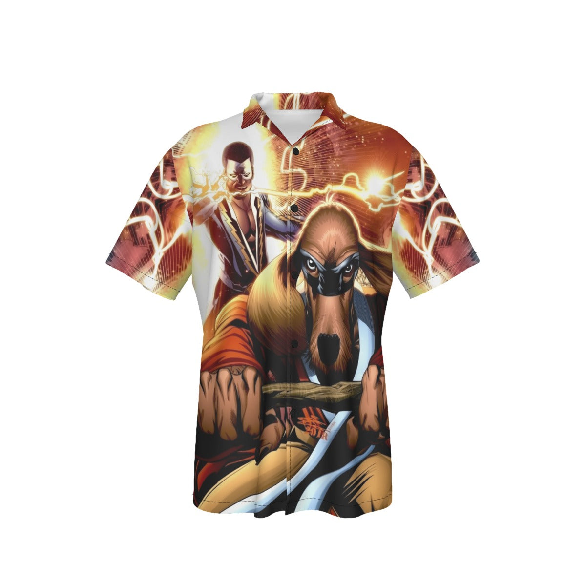 BLACK LIGHTNING HONG KONG FOOEY ALL OVER PRINT SHIRT AND TANK TOP