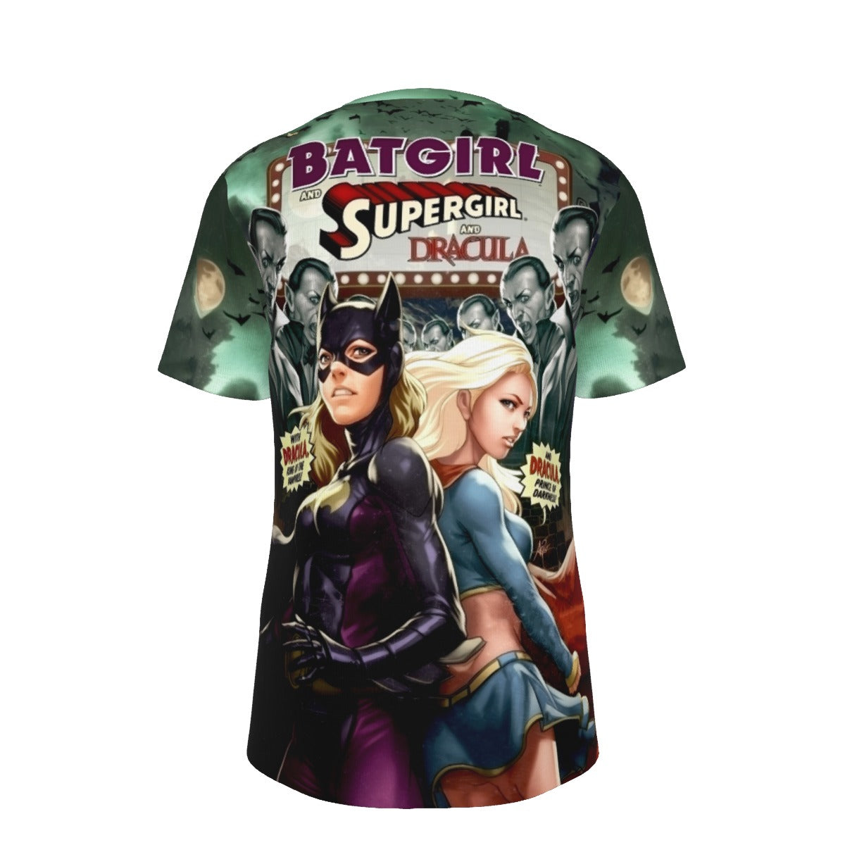 BATGIRL 14 V2 ALL OVER PRINT SHIRT AND TANK TOP - WITH SUPERGIRL