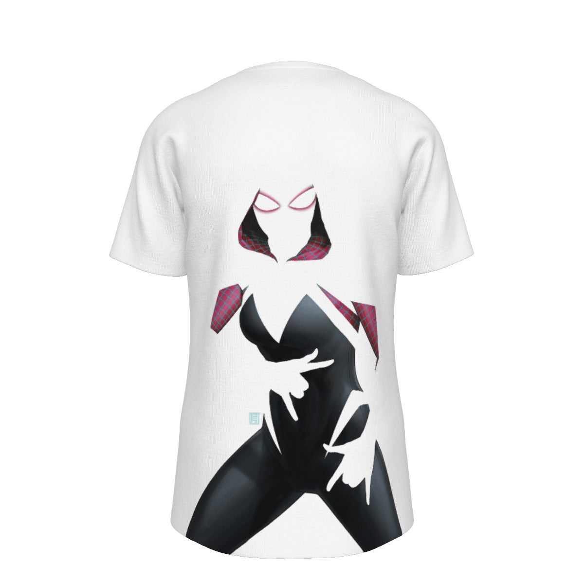 SPIDER GWEN NEGATIVE SPACE ALL OVER PRINT SHIRT AND TANK