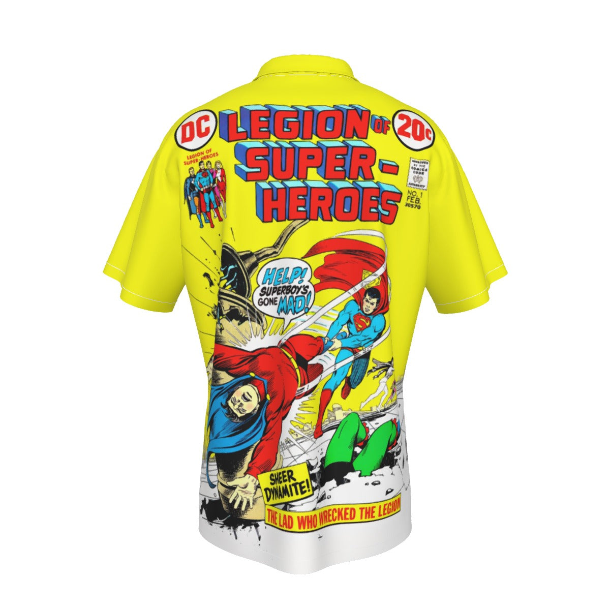 LEGION OF SUPERHEROES 1 V1 OVER PRINT SHIRT AND TANK TOP - SUPERBOY