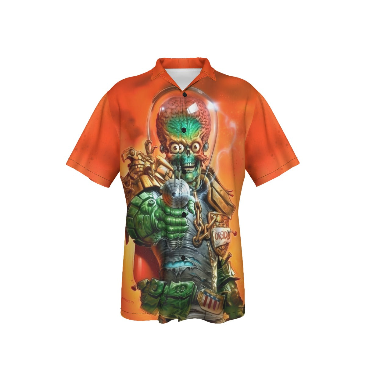 MARS ATTACK JUDGE DREDD 2 ALL OVER PRINT SHIRT AND TANK TOP