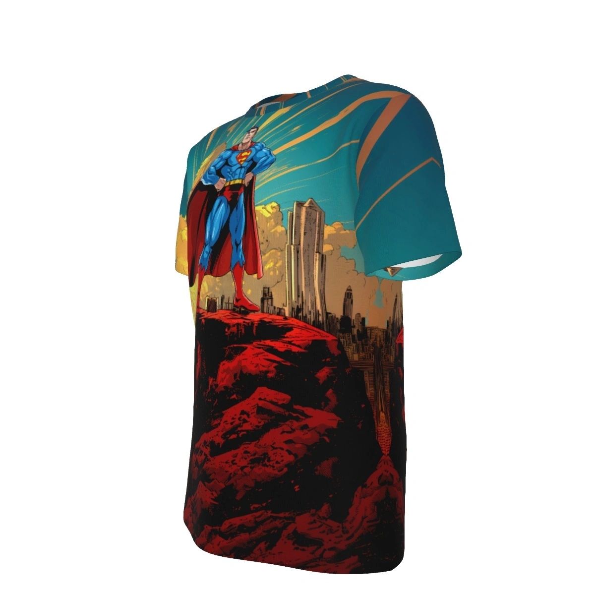 SUPERMAN EARTH 2 READY ALL OVER SHIRT AND TANK TOP - ORIGINAL ART