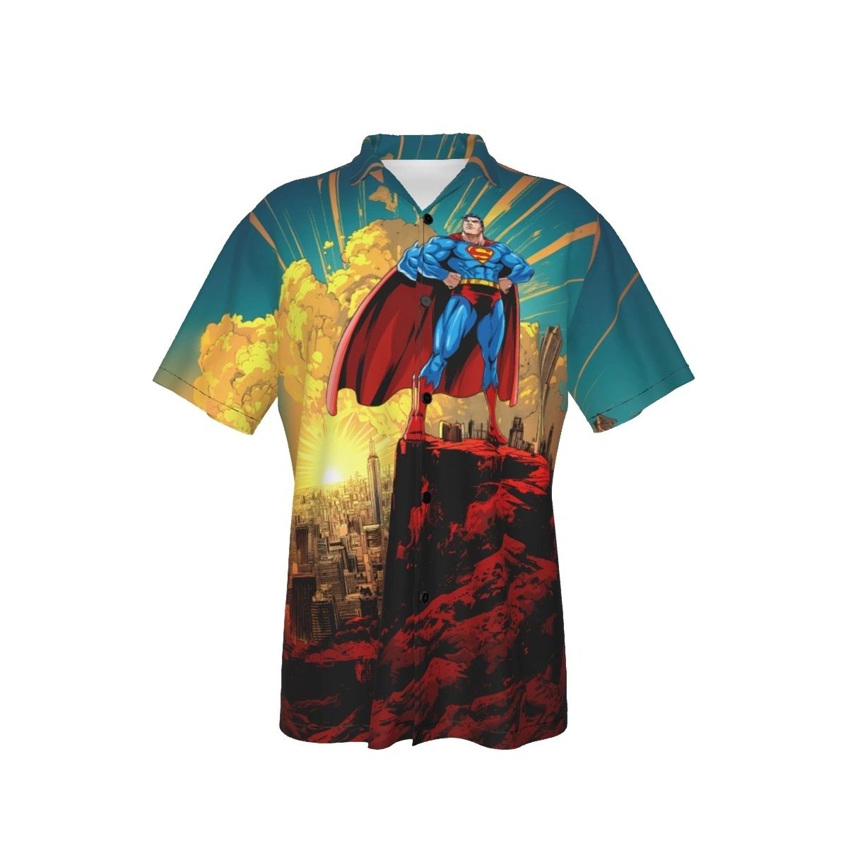 SUPERMAN EARTH 2 READY ALL OVER SHIRT AND TANK TOP - ORIGINAL ART