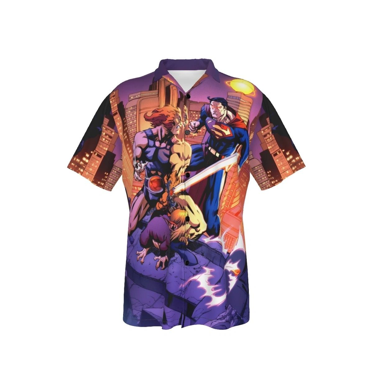 SUPERMAN & LION-O ALL OVER SHIRT AND TANK TOP -THUNDECATS