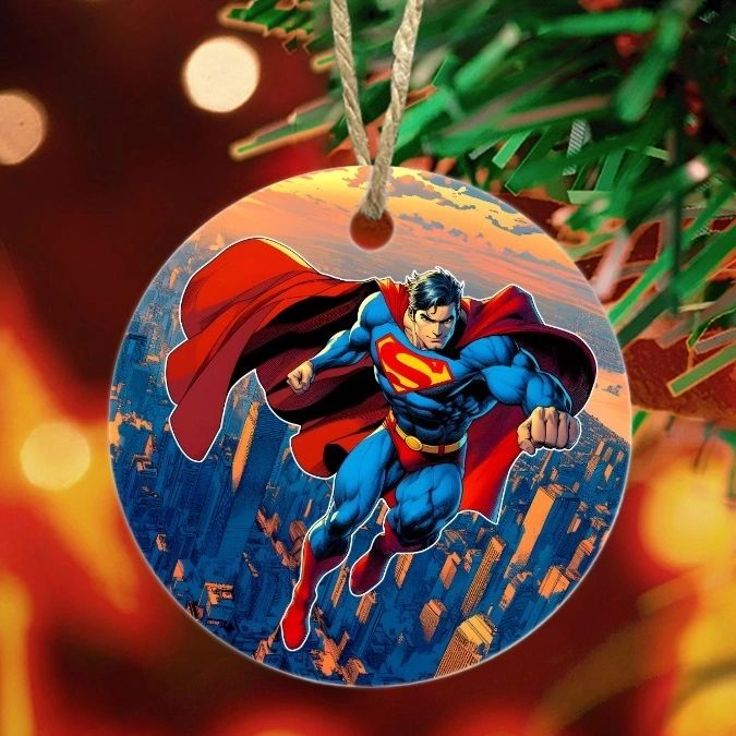 SUPERMAN EARTH 1 READY CHRISTMAS TREE ORNAMENT