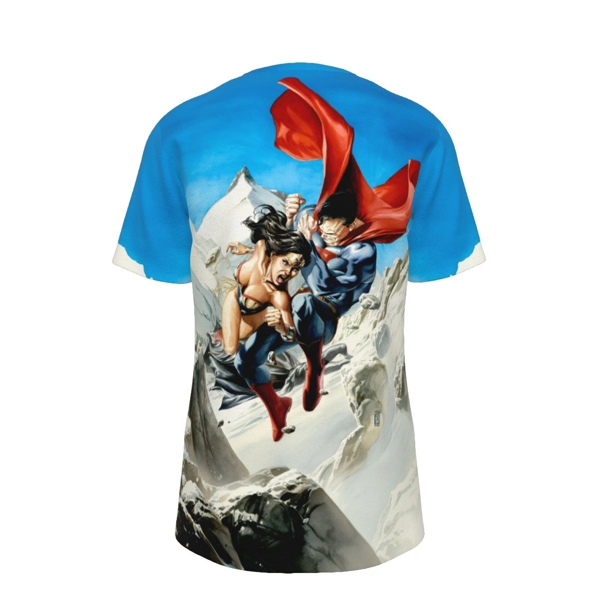 GREATEST BATTLES SUPERMAN VS WONDER WOMAN ALL OVER SHIRT AND TANK TOP