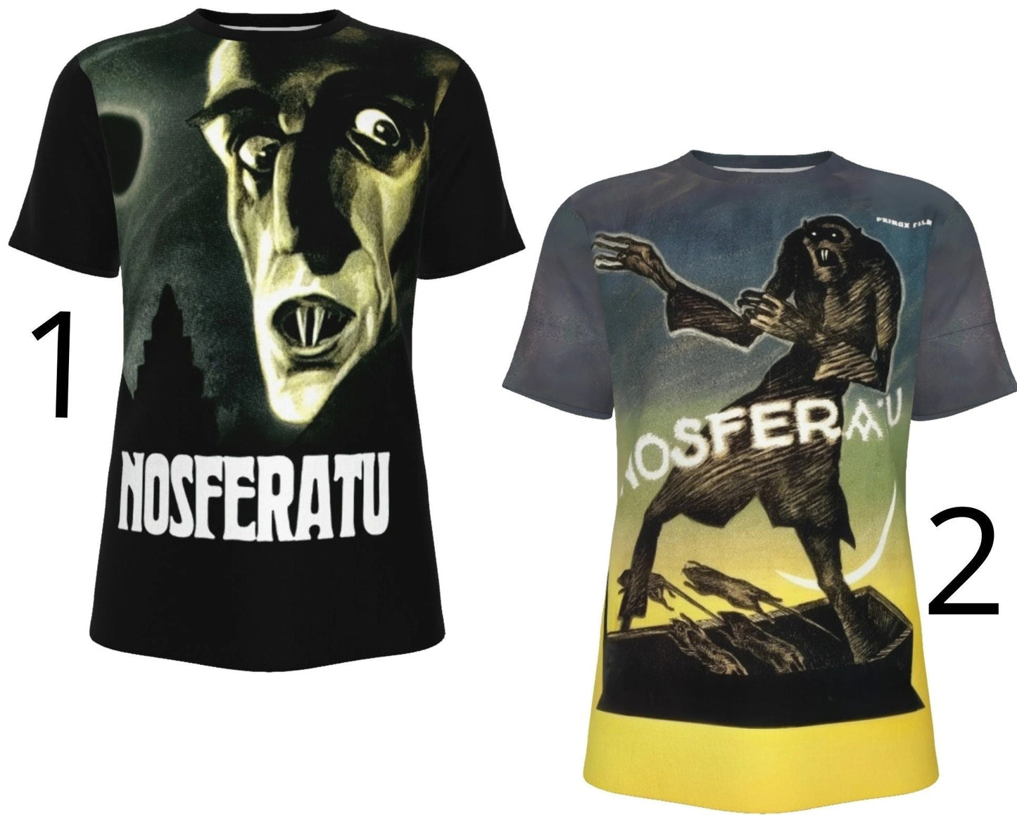 NOSFERATU MOVIE POSTERS ALL OVER SHIRT AND TANK TOP