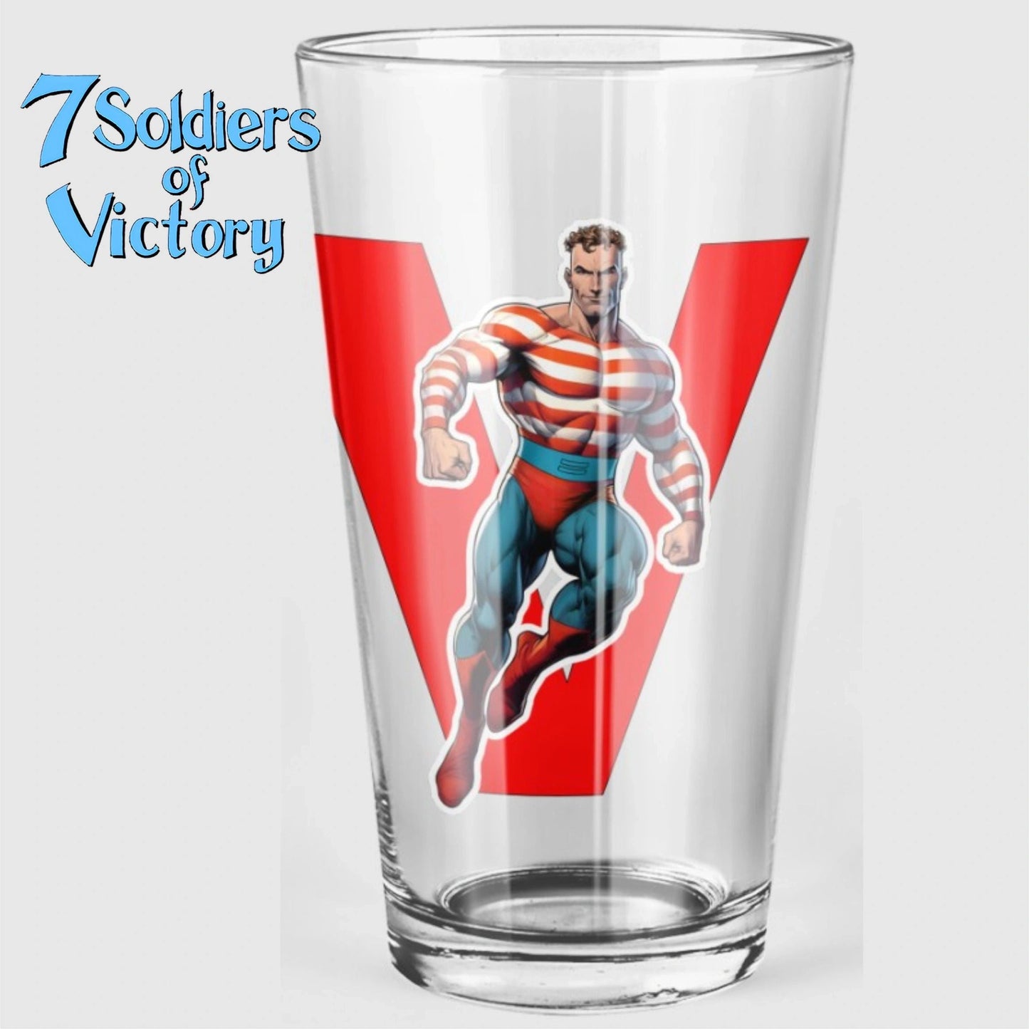 STRIPSEY READY Pint Glass (with Free Shipping) - 7 SOLDIERS OF VICTORY READY
