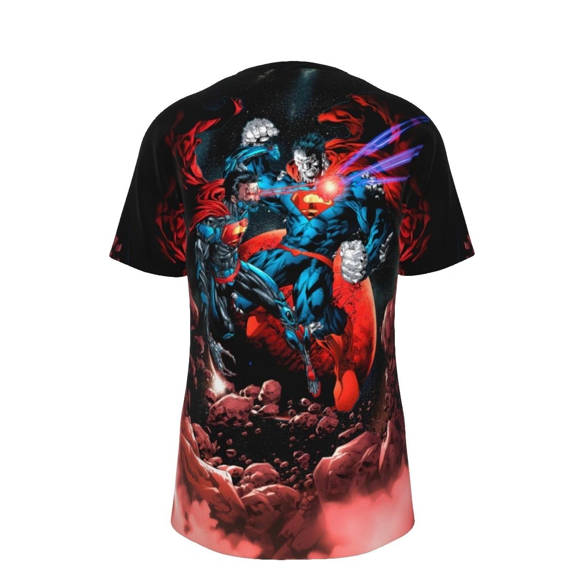 CYBORG SUPERMAN VS BIZARRO ALL OVER PRINT SHIRT AND TANK TOP