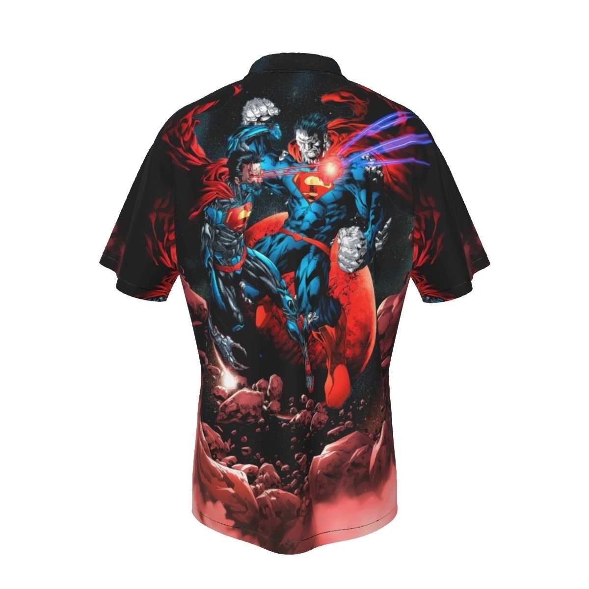 CYBORG SUPERMAN VS BIZARRO ALL OVER PRINT SHIRT AND TANK TOP