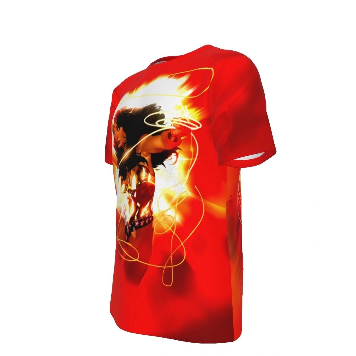 WONDER WOMAN RED ALL OVER PRINT SHIRT AND TANK TOP - ADAM HUGHS