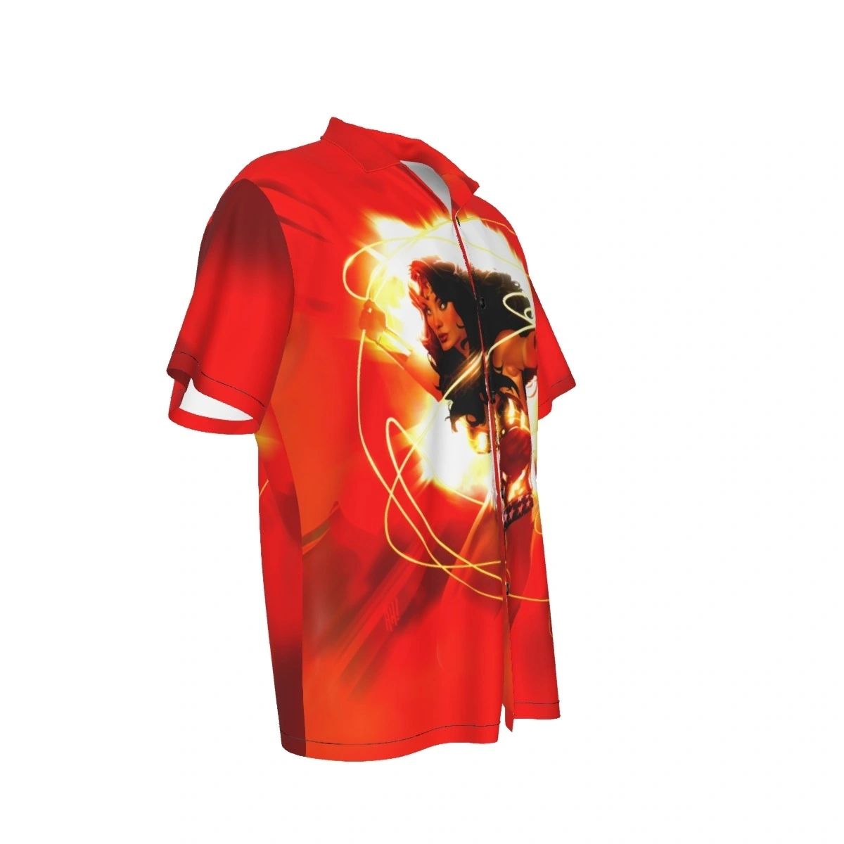 WONDER WOMAN RED ALL OVER PRINT SHIRT AND TANK TOP - ADAM HUGHS