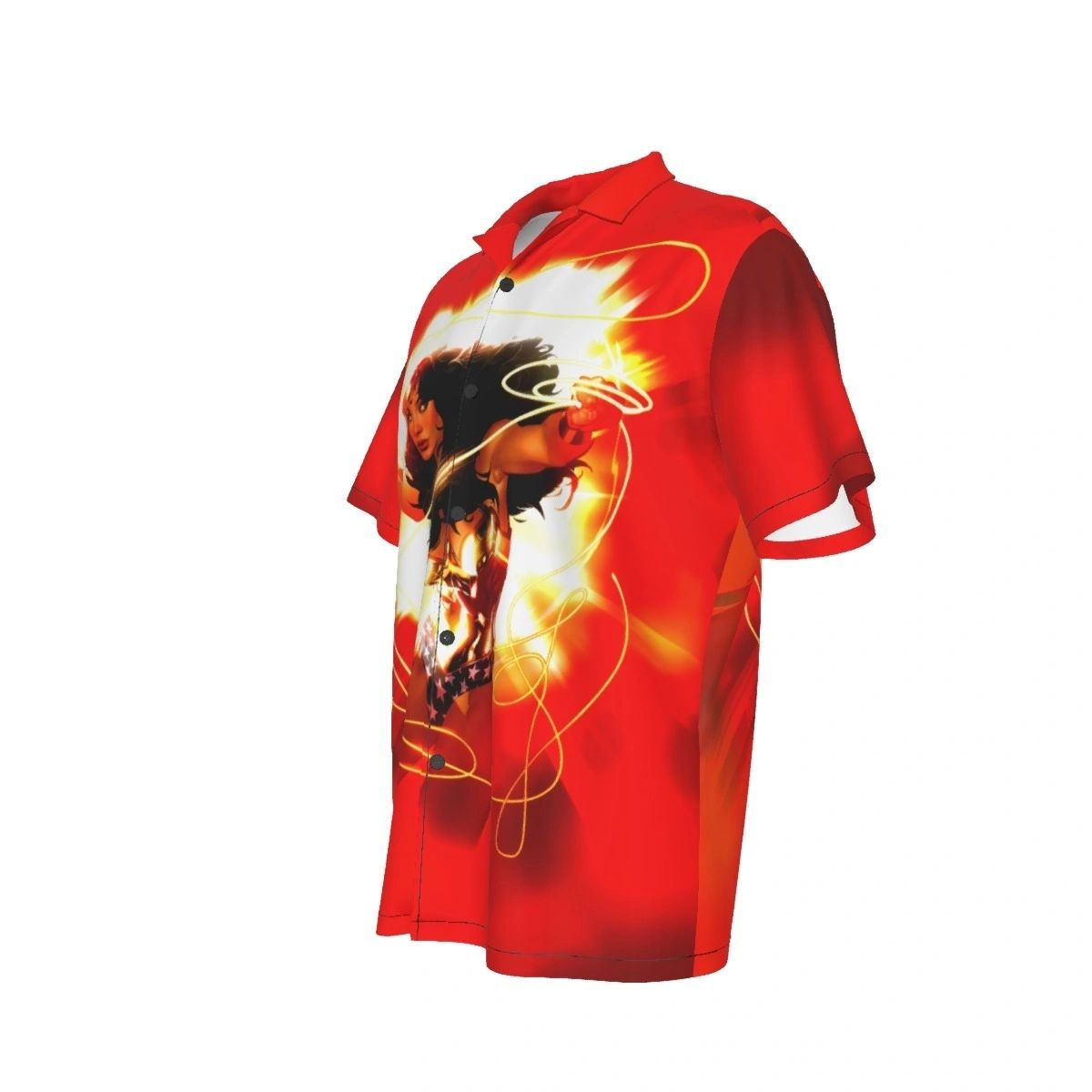 WONDER WOMAN RED ALL OVER PRINT SHIRT AND TANK TOP - ADAM HUGHS