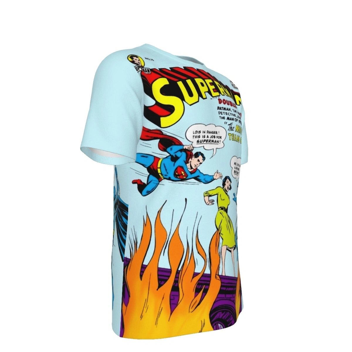 SUPERMAN 76 ALL OVER PRINT SHIRT AND TANK TOP - SUPERMAN MEETS BATMAN FOR THE 1ST TIME