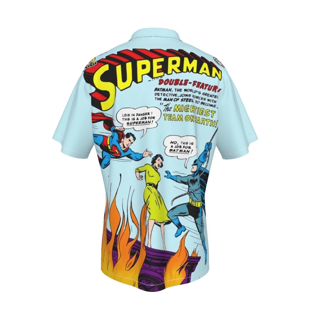 SUPERMAN 76 ALL OVER PRINT SHIRT AND TANK TOP - SUPERMAN MEETS BATMAN FOR THE 1ST TIME