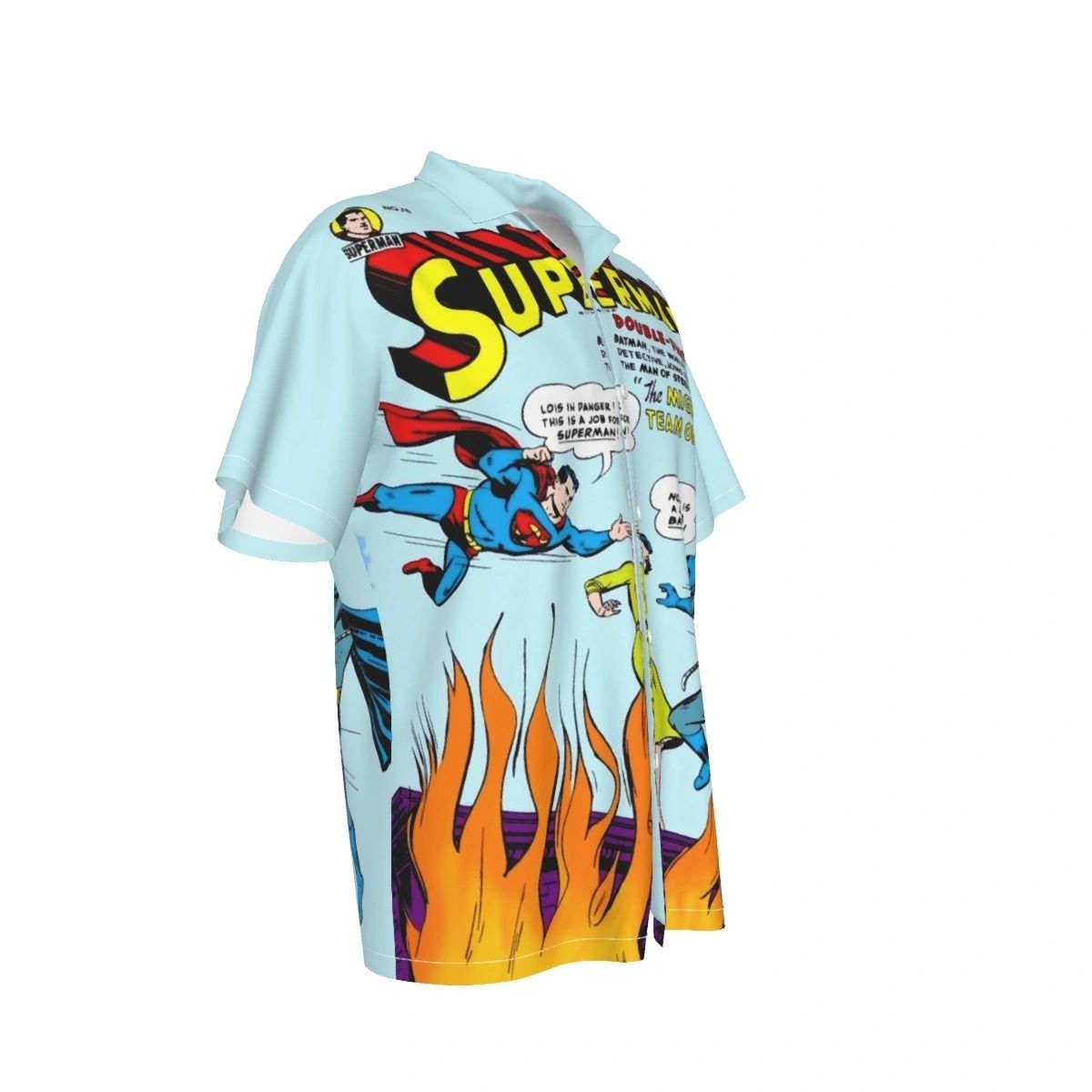 SUPERMAN 76 ALL OVER PRINT SHIRT AND TANK TOP - SUPERMAN MEETS BATMAN FOR THE 1ST TIME