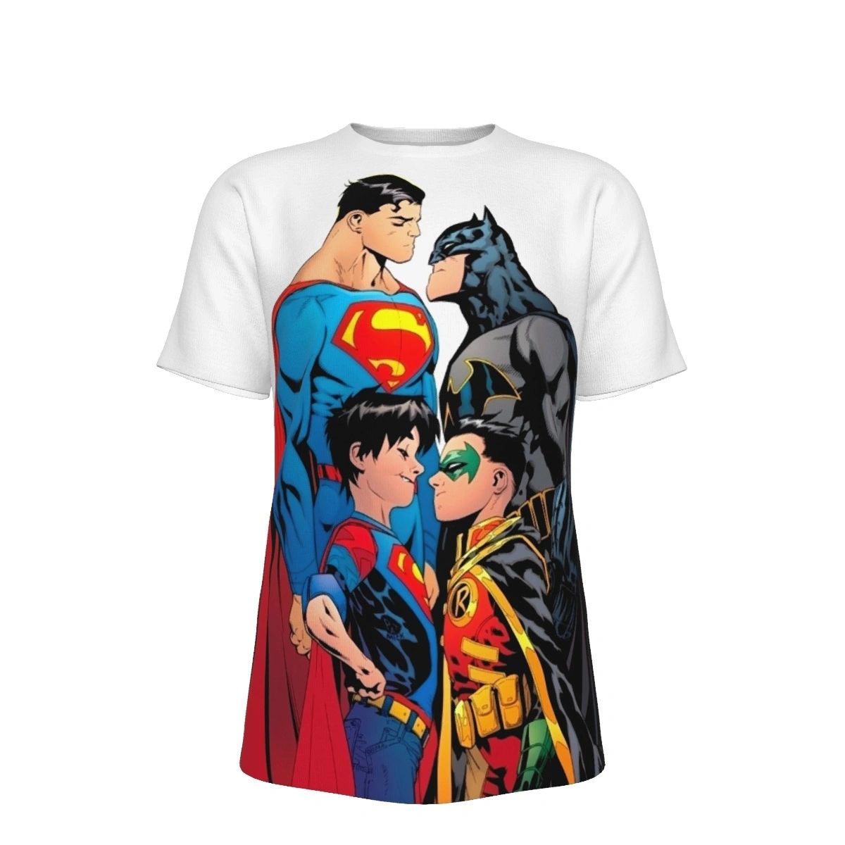 SUPERMAN BATMAN AND SONS ALL OVER PRINT SHIRT AND TANK TOP