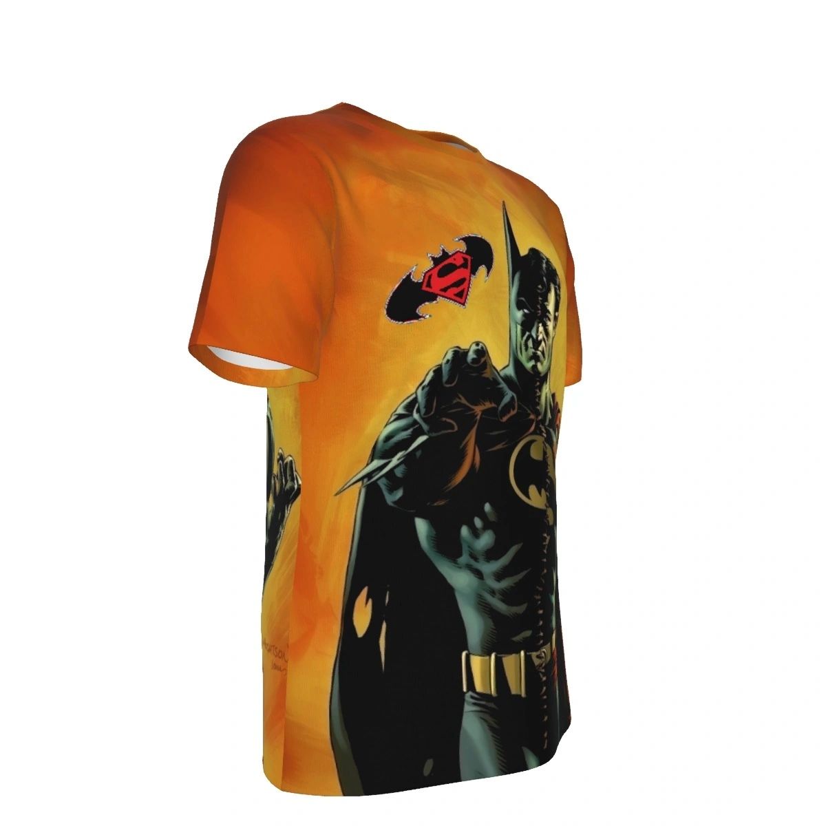 COMPOSITE SUPERMAN ALL OVER PRINT SHIRT AND TANK TOP - BERNIE WRIGHTSON ART