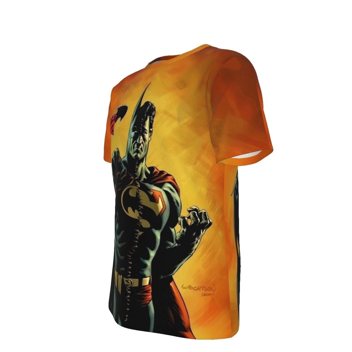 COMPOSITE SUPERMAN ALL OVER PRINT SHIRT AND TANK TOP - BERNIE WRIGHTSON ART