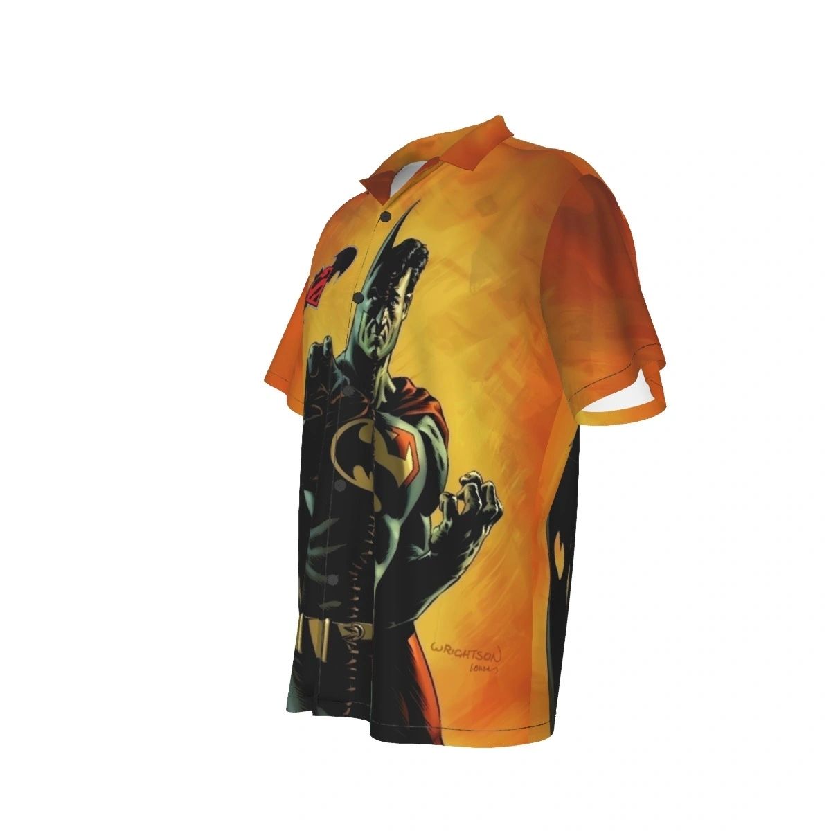 COMPOSITE SUPERMAN ALL OVER PRINT SHIRT AND TANK TOP - BERNIE WRIGHTSON ART
