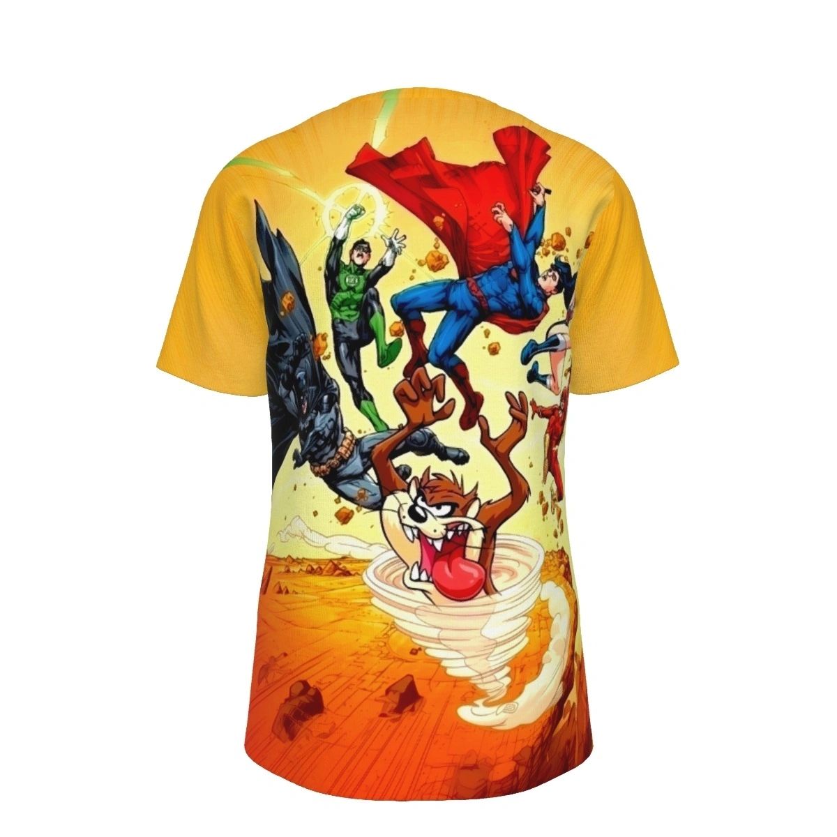 TASMANIAN DEVIL VS JLA ALL OVER PRINT SHIRT AND TANK TOP