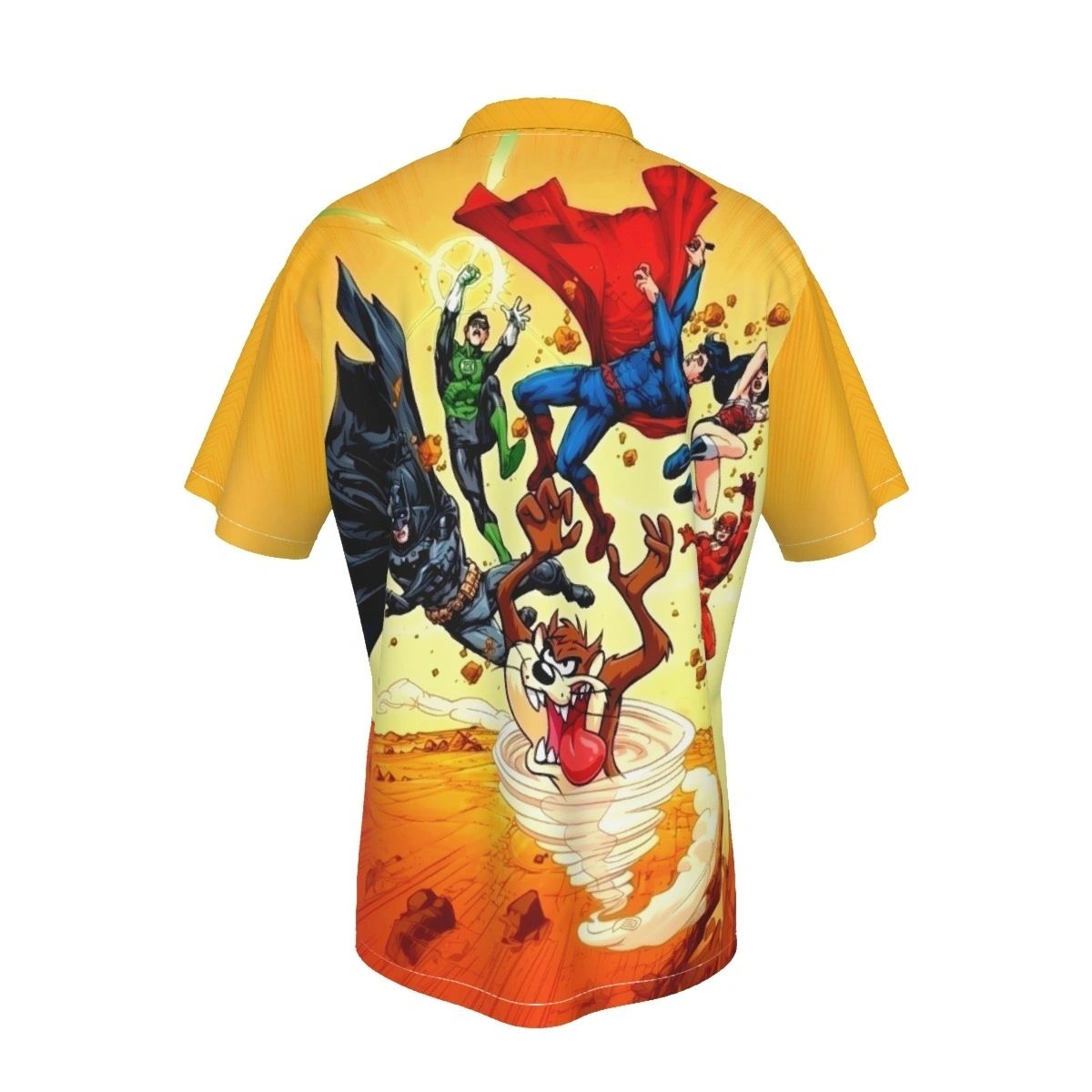 TASMANIAN DEVIL VS JLA ALL OVER PRINT SHIRT AND TANK TOP