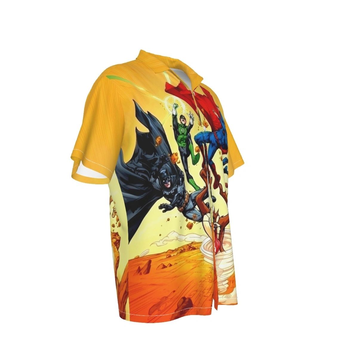 TASMANIAN DEVIL VS JLA ALL OVER PRINT SHIRT AND TANK TOP
