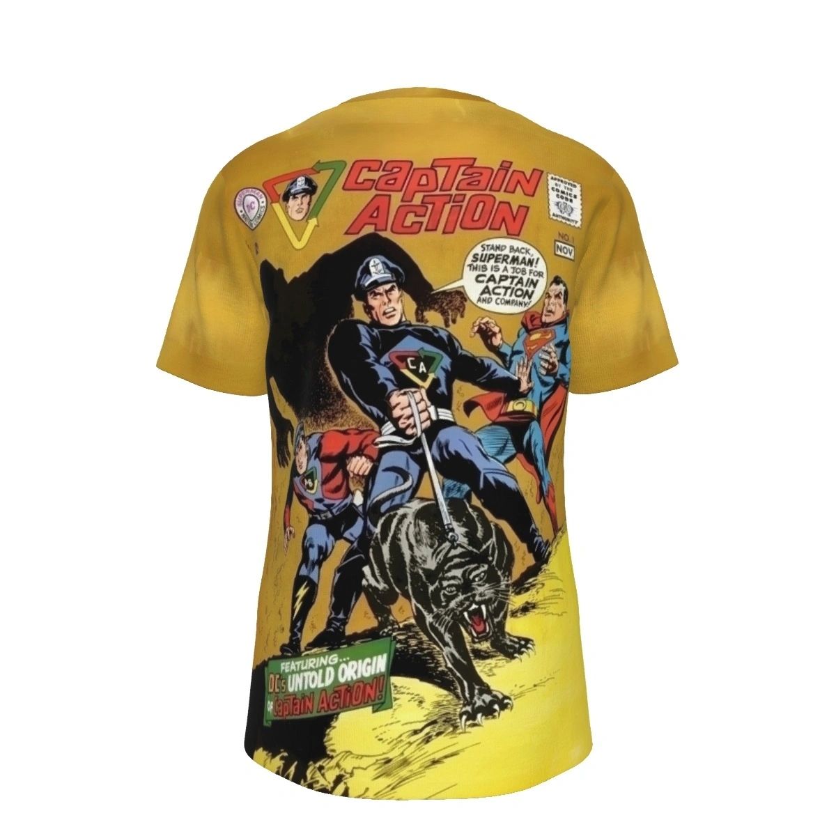 CAPTAIN ACTION 1 ALL OVER PRINT SHIRT AND TANK TOP