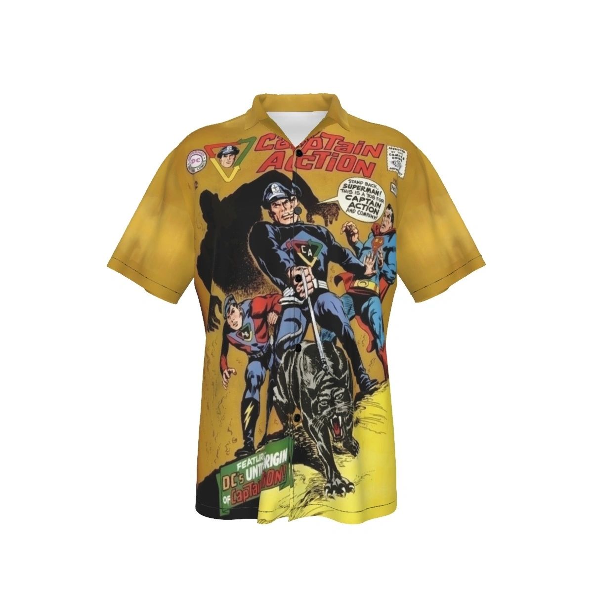 CAPTAIN ACTION 1 ALL OVER PRINT SHIRT AND TANK TOP