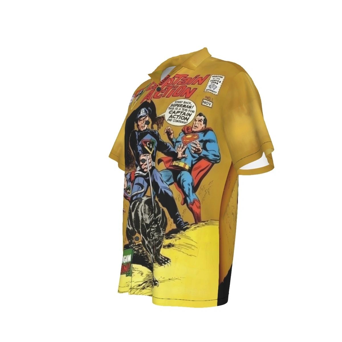 CAPTAIN ACTION 1 ALL OVER PRINT SHIRT AND TANK TOP