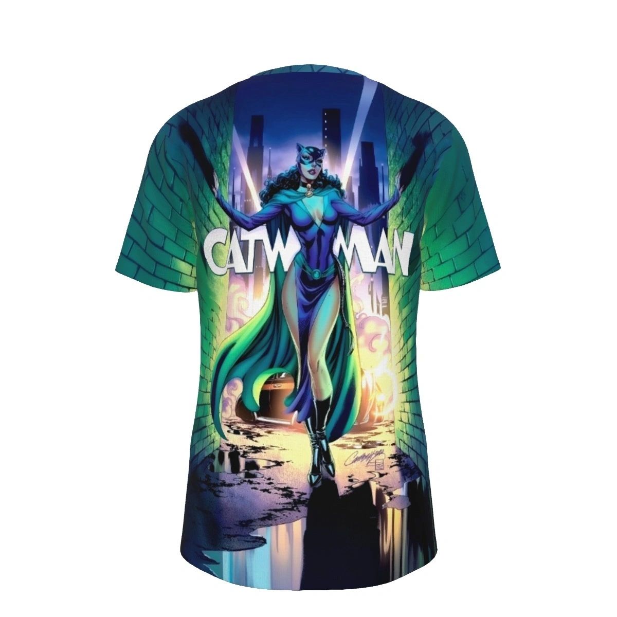 CATWOMAN 80 ALL OVER PRINT SHIRT AND TANK TOP
