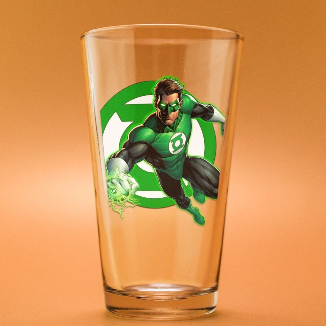 HAL JORDAN GREEN LANTERN READY Pint Glass (with Free Shipping)