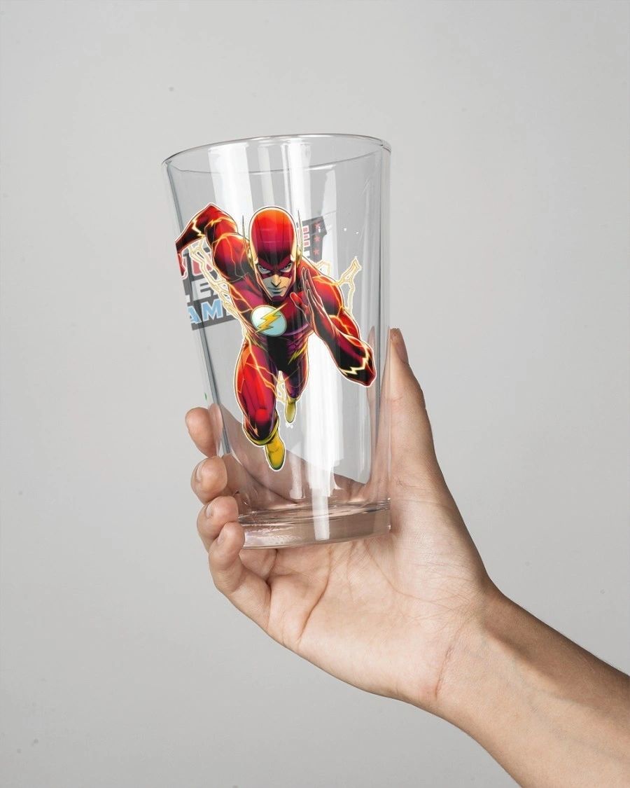 THE FLASH READY Pint Glass (with Free Shipping) - EARTH 1 BARRY ALLEN