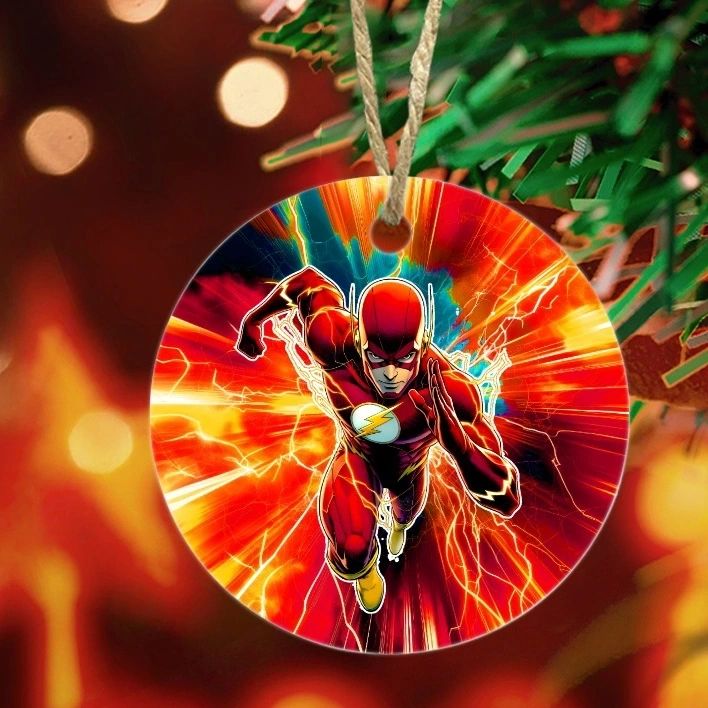 THE FLASH EARTH 1 READY CHRISTMAS TREE ORNAMENT - BARRY ALLEN
