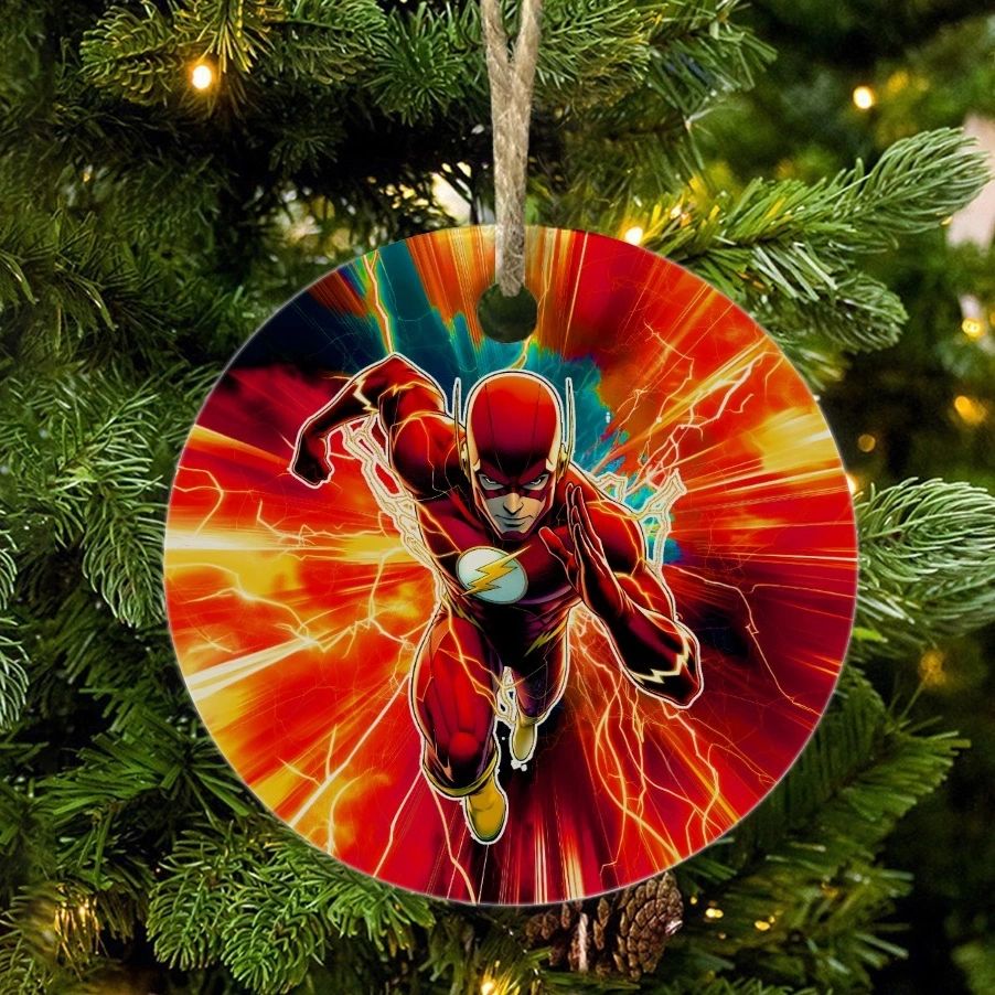 THE FLASH EARTH 1 READY CHRISTMAS TREE ORNAMENT - BARRY ALLEN