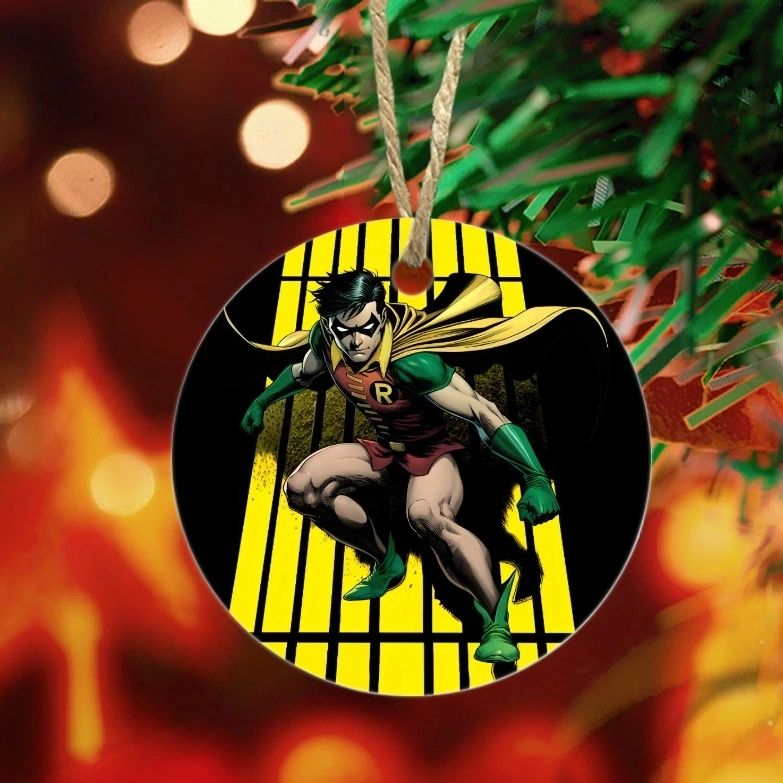 ROBIN BOY WONDER READY CHRISTMAS TREE ORNAMENT