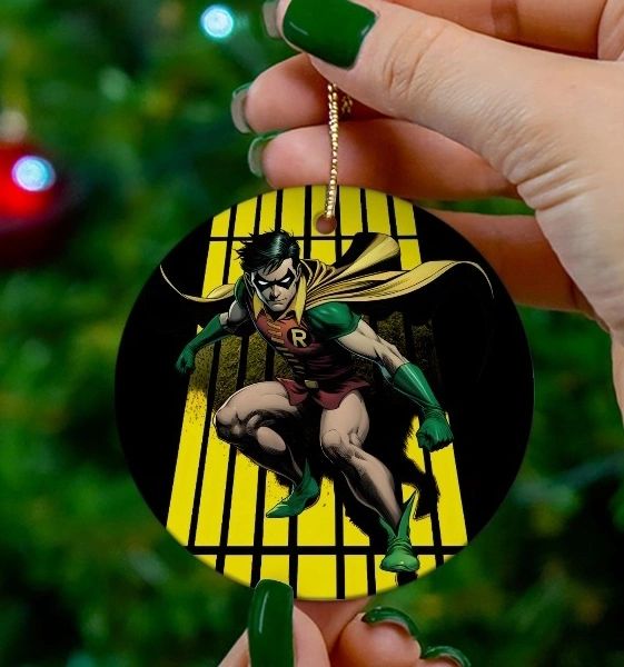 ROBIN BOY WONDER READY CHRISTMAS TREE ORNAMENT