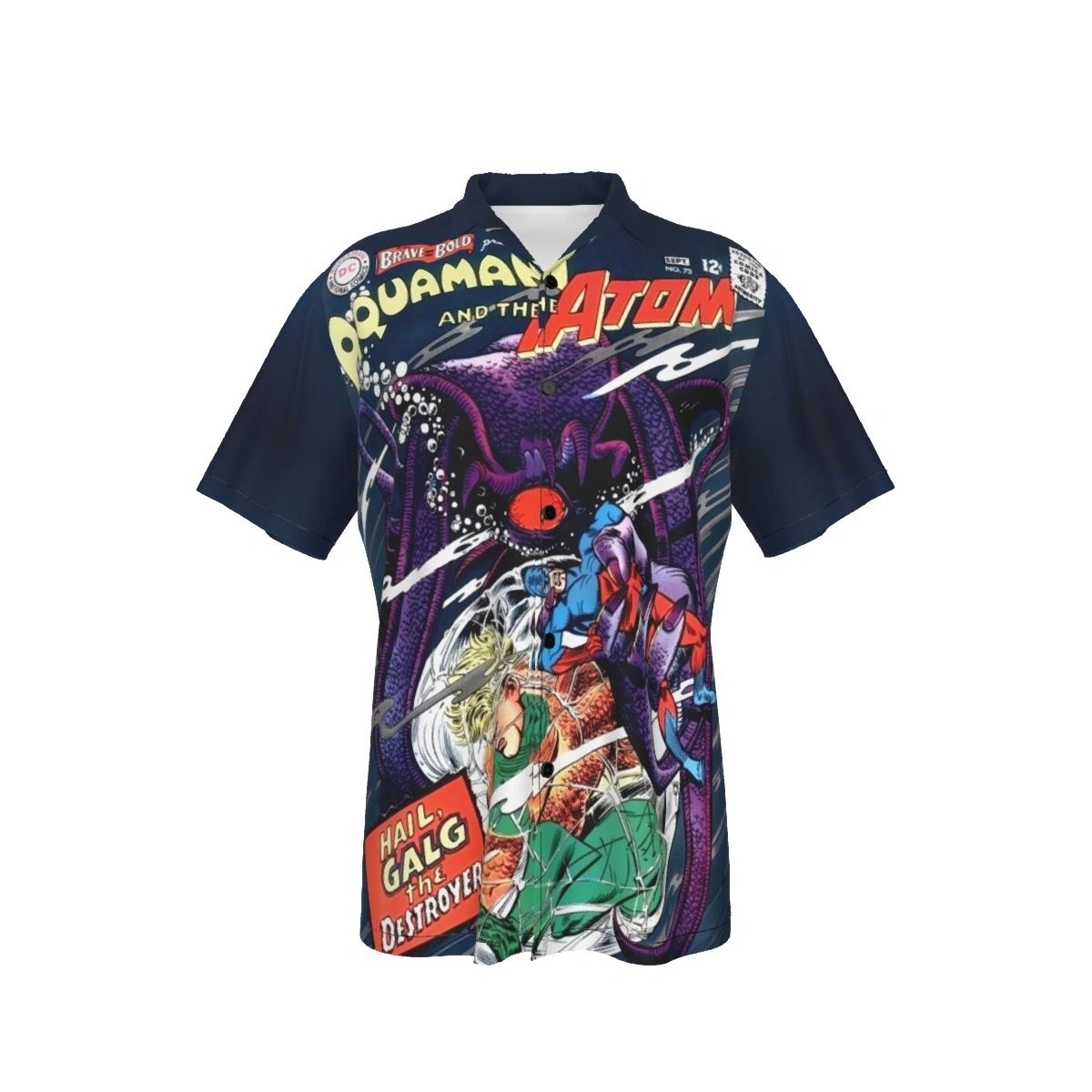 BRAVE AND THE BOLD 73 ALL OVER PRINT SHIRT AND TANK TOP - AQUAMAN, ATOM