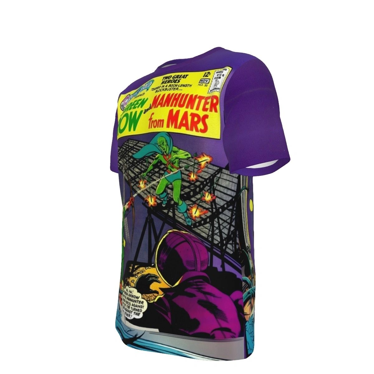 BRAVE AND THE BOLD 50 ALL OVER PRINT SHIRT AND TANK TOP - MARTIAN MANHUNTER GREEN ARROW