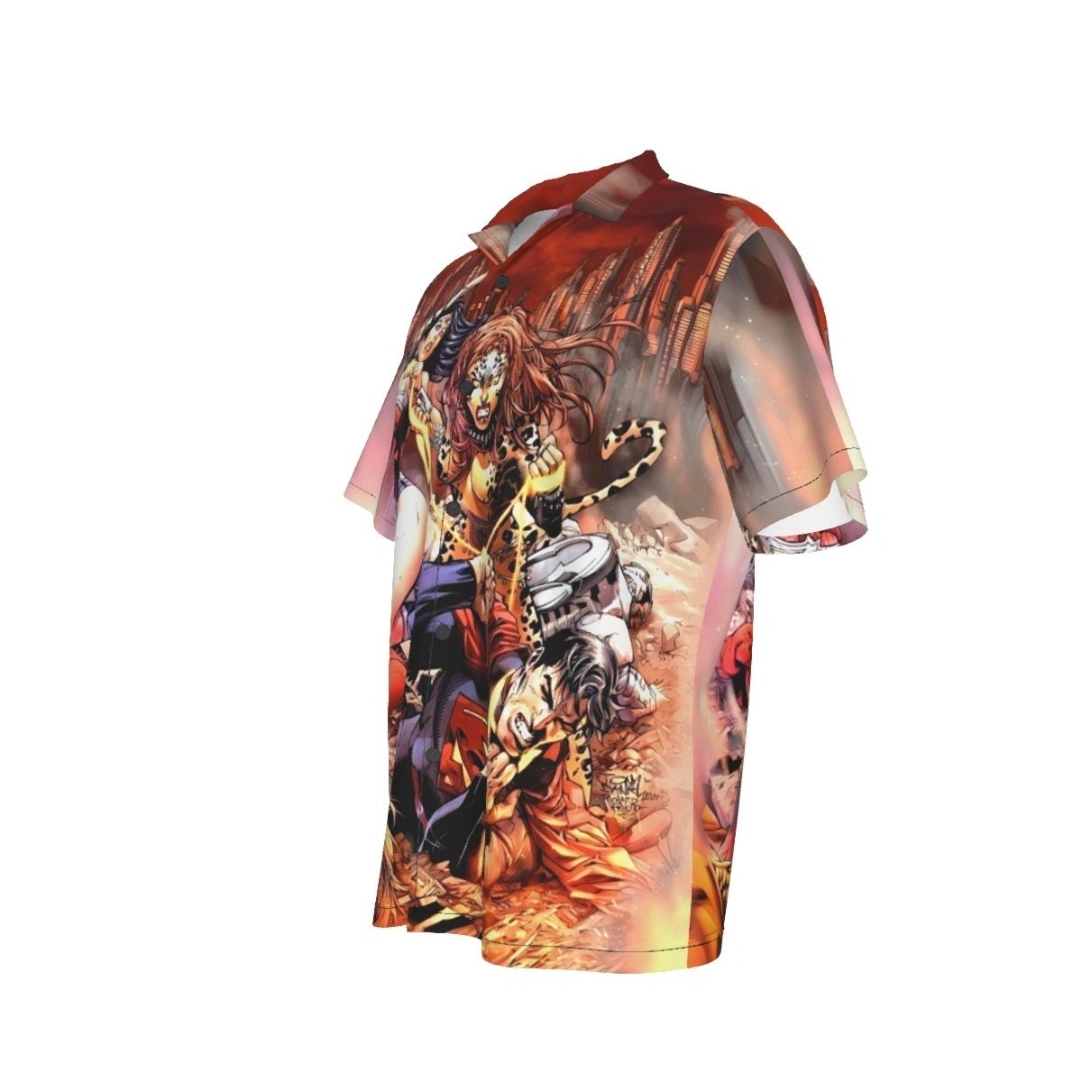 WONDER WOMAN JLA VS CHEETAHL ALL OVER PRINT SHIRT AND TANK TOP -TONY DANIELS