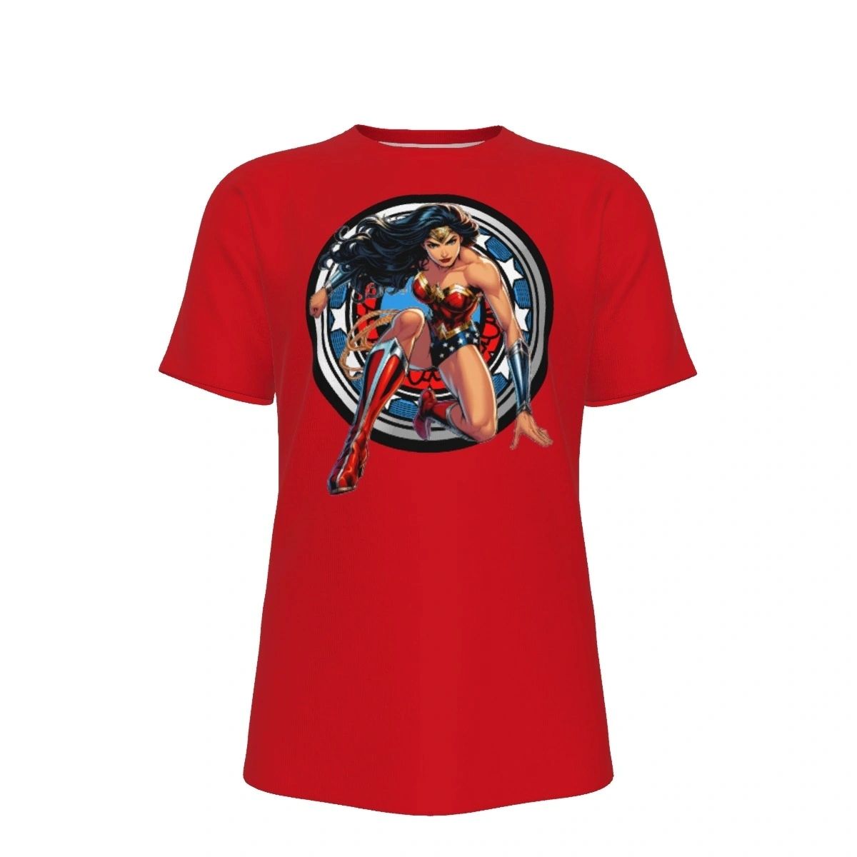 WONDER WOMAN EARTH 1 READY ALL OVER PRINT SHIRT AND TANK TOP