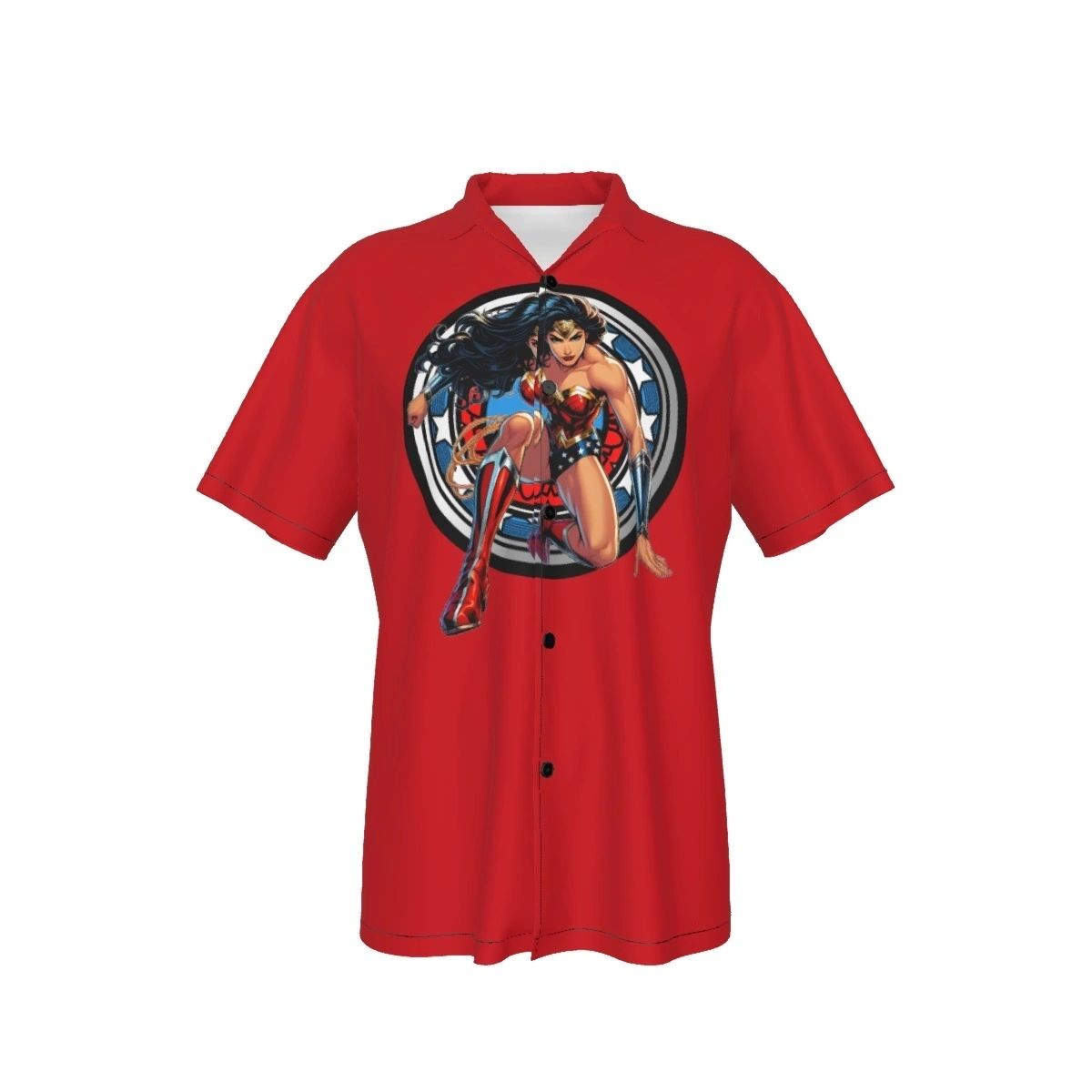 WONDER WOMAN EARTH 1 READY ALL OVER PRINT SHIRT AND TANK TOP