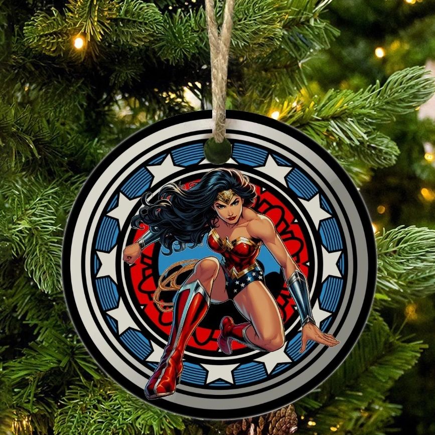 WONDER WOMAN EARTH 1 READY READY CHRISTMAS TREE ORNAMENT