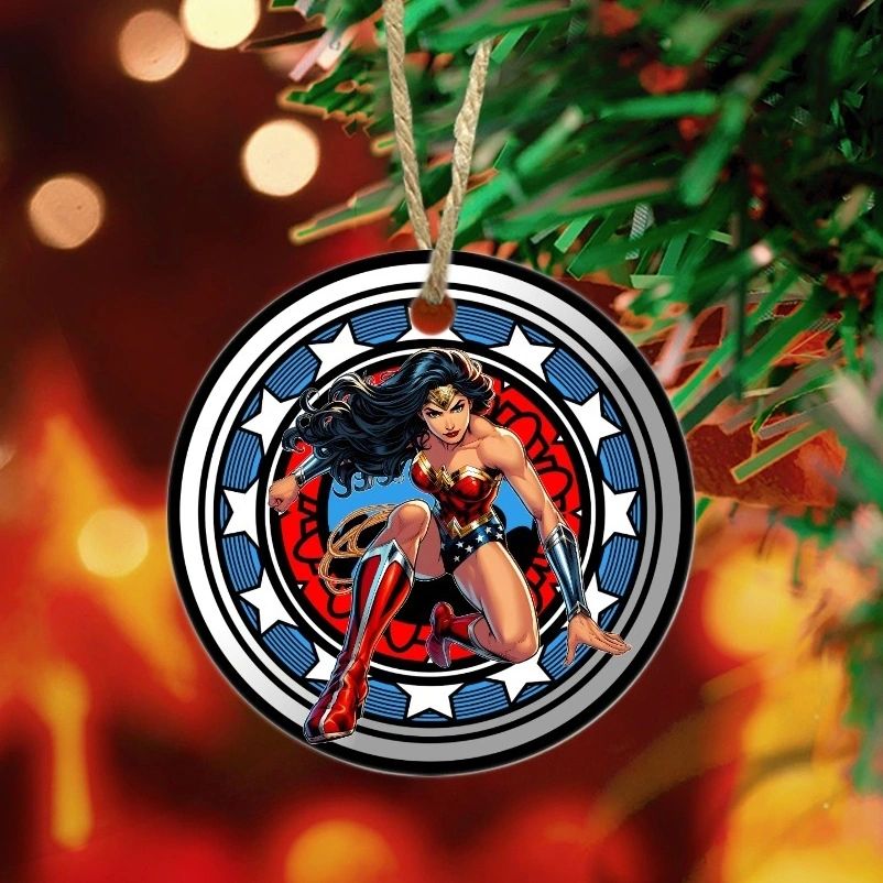 WONDER WOMAN EARTH 1 READY READY CHRISTMAS TREE ORNAMENT
