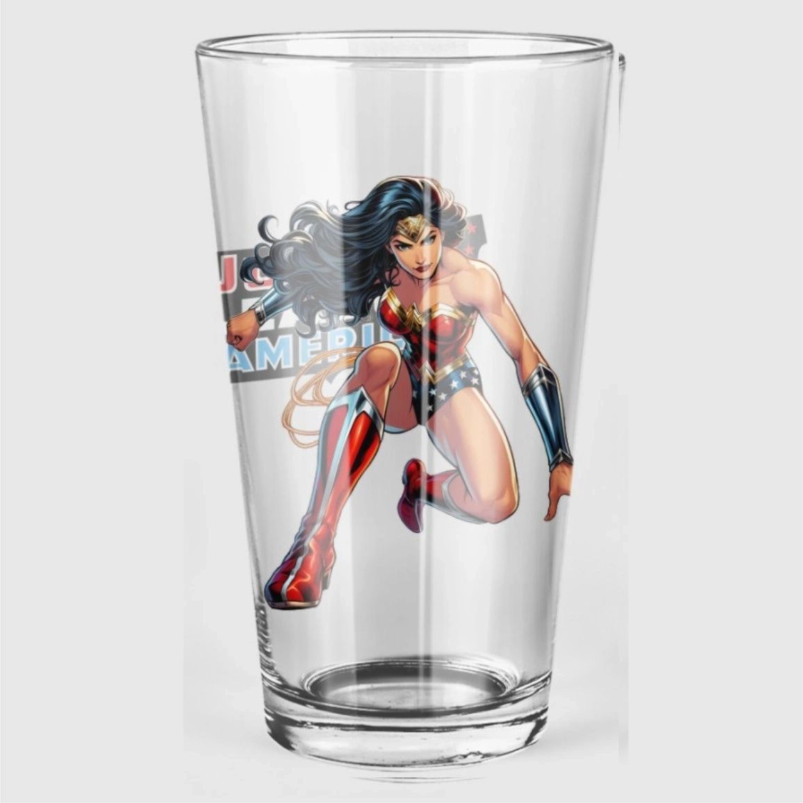 WONDER WOMAN EARTH 1 READY Pint Glass (with Free Shipping) - JLA READY