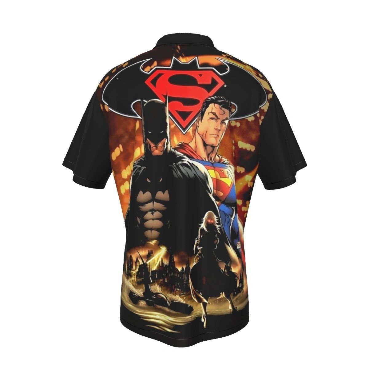 SUPERMAN BATMAN 8 ALL OVER PRINT SHIRT - MICHAEL TURNER