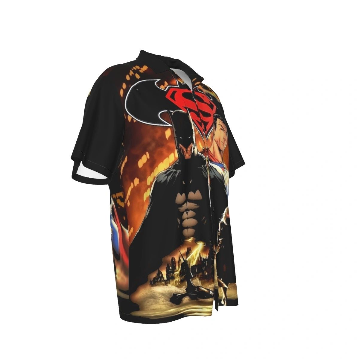 SUPERMAN BATMAN 8 ALL OVER PRINT SHIRT - MICHAEL TURNER