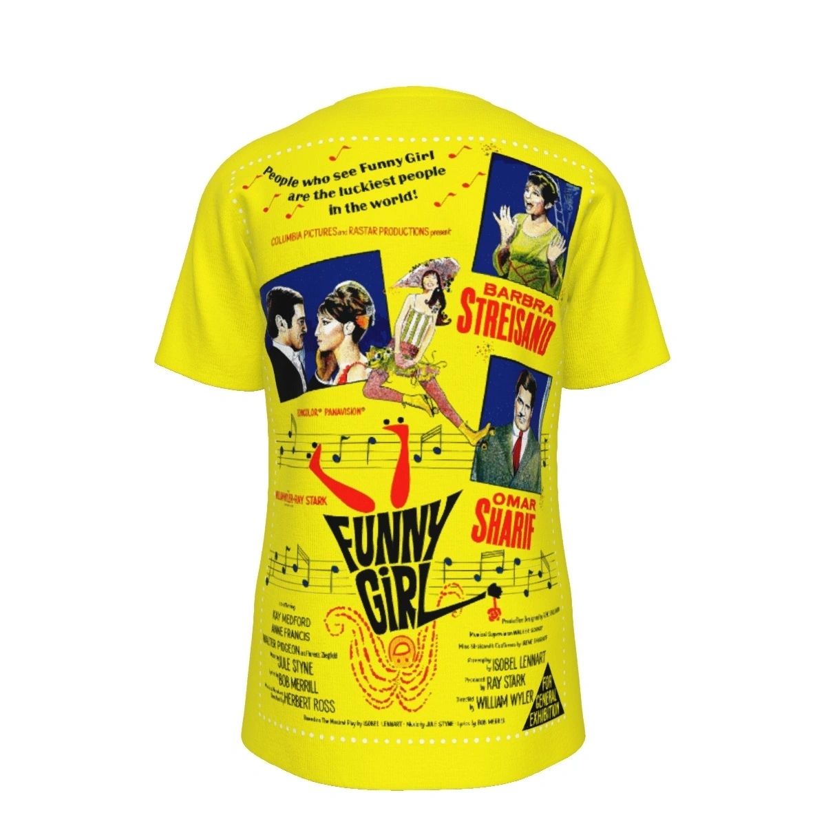 FUNNY GIRL MOVIE POSTER 2 ALL OVER PRINT SHIRT